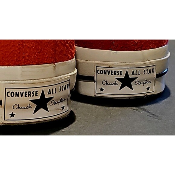 Men's 11.5 Converse One Star Ox Red Suede Low Top Sneakers 158434C - EUC Rare - Picture 12 of 16